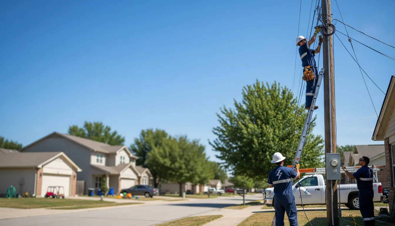 Residential electrician providing installation services in Sabin, MN